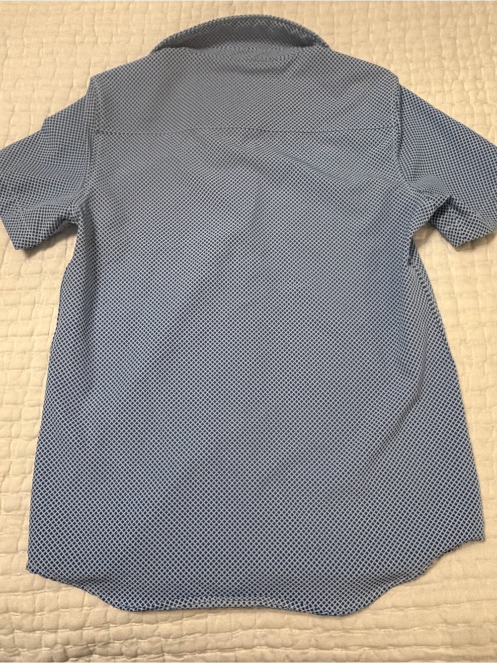 Cactus Boys Blue Geo Print Short Sleeve Shirt - Kids - Picture 3 of 3